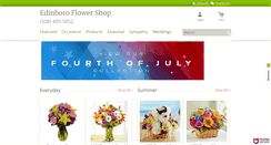 Desktop Screenshot of edinboroflowershopmarlborough.com